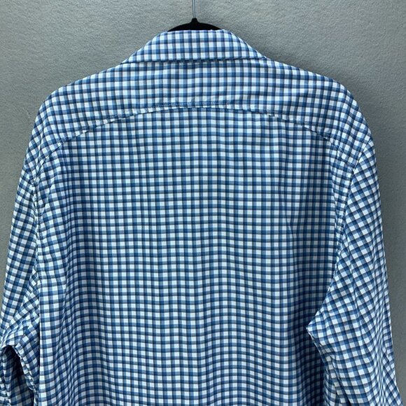 Ministry of Supply Shirt Mens XXL Blue Button Up Long Sleeve Performance Wicking - Picture 6 of 16